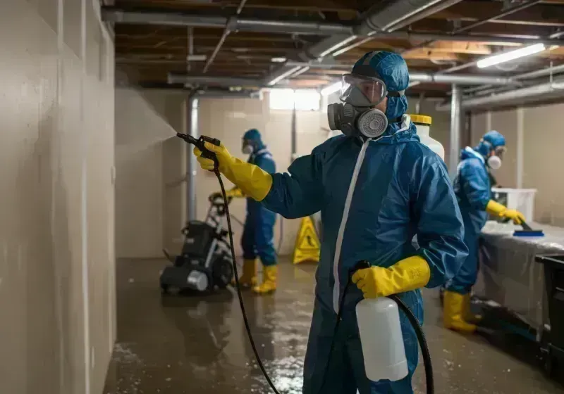 Basement Sanitization and Antimicrobial Treatment process in Canyon County, ID